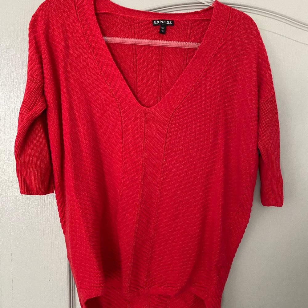 Express Red sweater